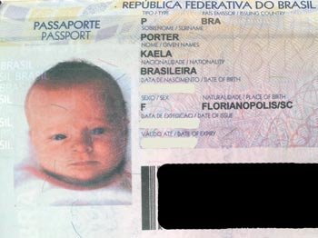 Brazilian Passport for a Baby